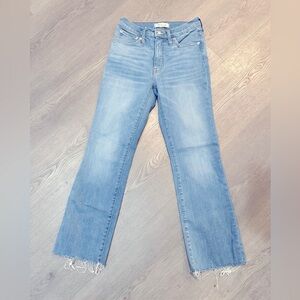 Madewell mini bootcut flare jeans